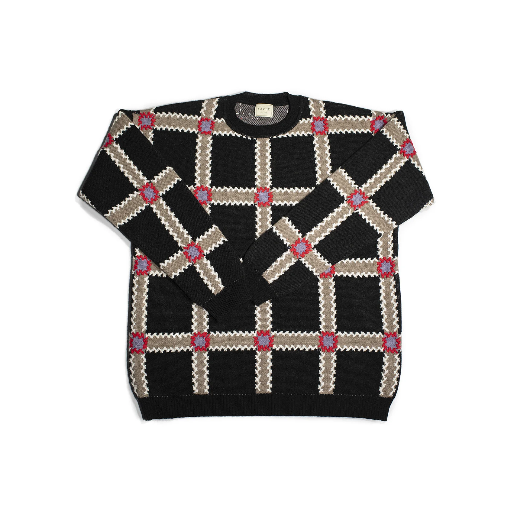 PATCHWORK QUILT SWEATER — SAVED NY
